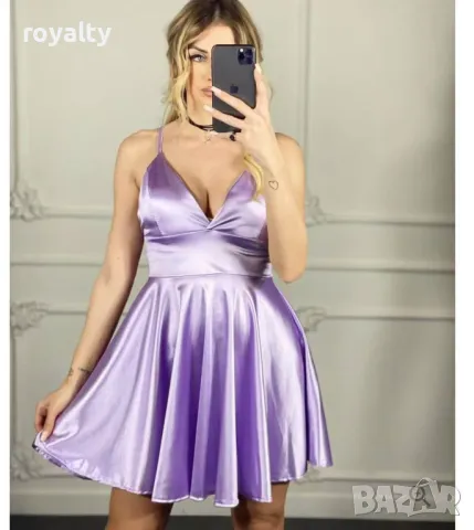 ПРОМОЦИЯ  Рокля от сатен AMELIA Различни цветове , снимка 4 - Рокли - 49493022