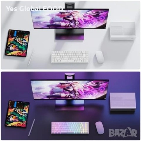 TECURS Механична геймърска клавиатура RGB, снимка 5 - Клавиатури и мишки - 53735387