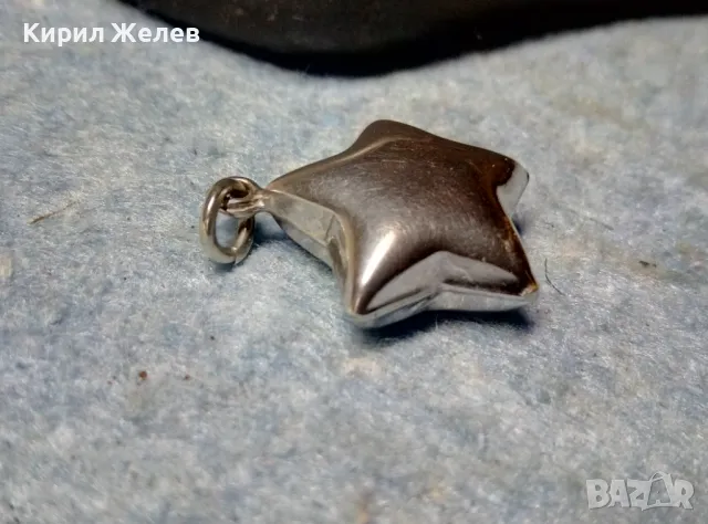 ЗВЕЗДОВИДНА СРЕБЪРНА ВИСУЛКА СРЕБРО 925 АРТ МЕДАЛЬОН ФИНА РЪЧНА ИЗРАБОТКА 40908, снимка 7 - Колиета, медальони, синджири - 48987322