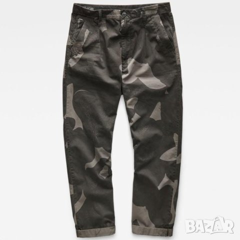 Нови и Намален! G-star Bronson Pleat 3D Mid Waist Loose Chino Дамски Панталон W24