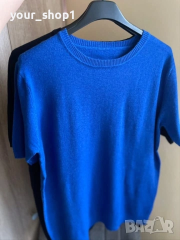 Кашмир  дамска блуза с къс ръкав , снимка 6 - Блузи с дълъг ръкав и пуловери - 53865757