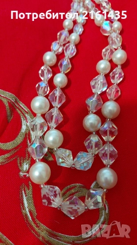 Прекрасно колие от 60-те години на миналия век Яблонекс Чехословакия , снимка 2 - Антикварни и старинни предмети - 52932729