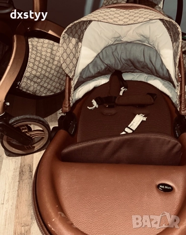 Бебешка количка 2в1 Хот Мом Гучи, снимка 2 - Детски колички - 52163919