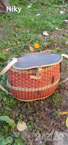 Плетено рибарско кошче , снимка 1