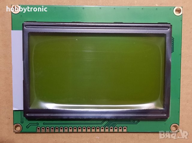 LCD12864 дисплей 128x64, зелена или синя подсветка, снимка 1 - Друга електроника - 40911502