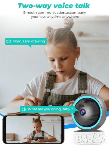 SMATRUL 1080P WiFi камера, снимка 12 - HD камери - 39690687