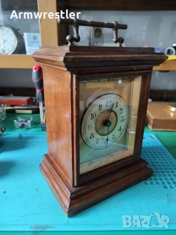 Стар Немски Часовник Хамбург Американ, снимка 3 - Антикварни и старинни предмети - 51391324