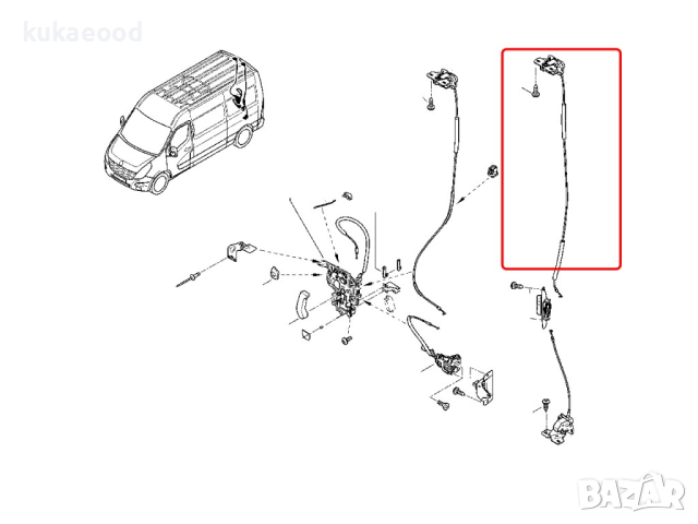 Брава за багажник за Nissan NV400 (2010-2021), снимка 5 - Части - 44611792