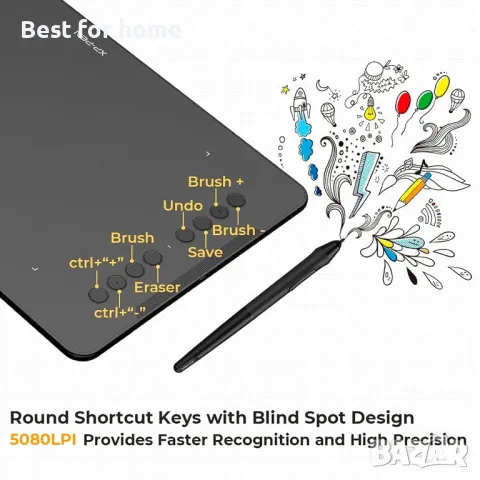 Графичен таблет XP-PEN Deco 01- без писалка, снимка 5 - Таблети - 49876859