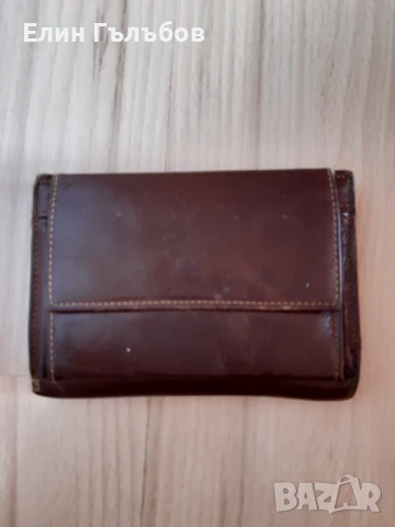 Портфейл, мъжки естествена кожа, цвят-бордо, снимка 2 - Портфейли, портмонета - 51007557