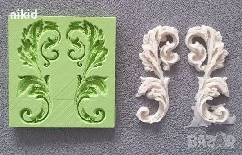 съеденени елементи орнамент орнаменти силиконов молд форма, снимка 2 - Форми - 41799051