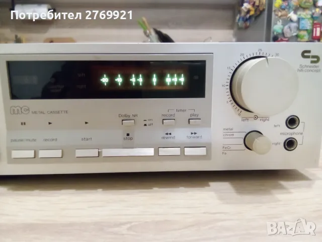 Дек Schneider TEAM 6051C HiFi Concept аналог на Denon DR220, снимка 2 - Декове - 48428850