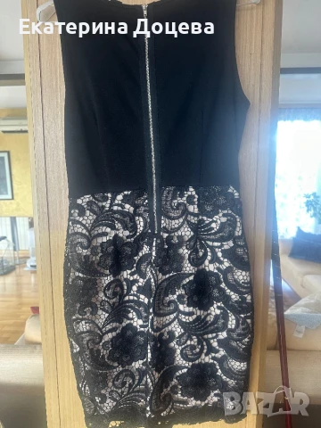 Рокля с черна дантела, снимка 3 - Рокли - 51186555