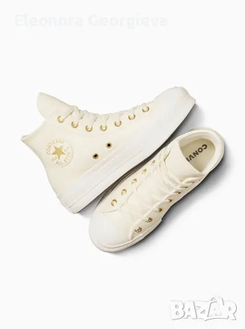 Кожени кецове Converse Chuck Taylor All Star Lift 39, снимка 7 - Кецове - 55966038