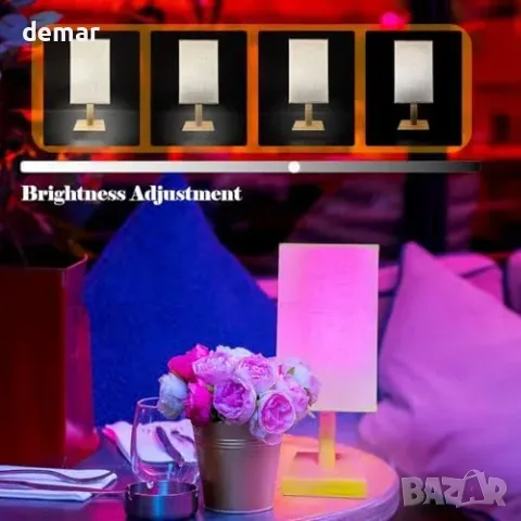 Безжива лампа с RGB E14, акумулаторна, дистанционно, таймер и димер, снимка 2 - Лампи за таван - 55933511