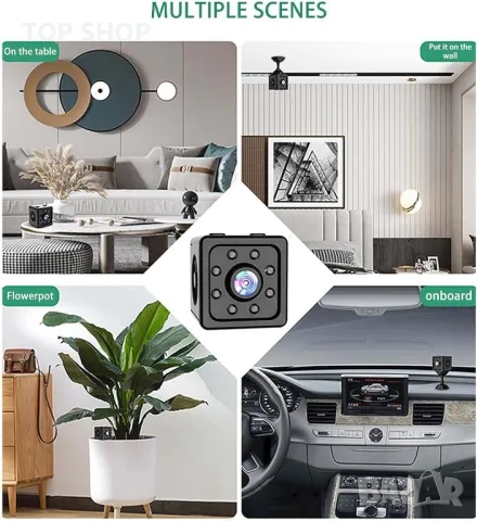 K13 безжична WiFi мини камера Hd 1080p нощно виждан, откриване на хора, откриване на движение, лесна, снимка 7 - Камери - 48804481