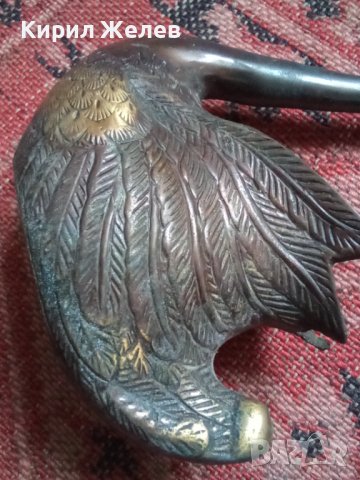 Лебед стар бронзов 33956, снимка 5 - Колекции - 38951128