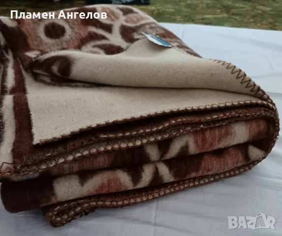 Вълнено одеало ново. , снимка 4 - Олекотени завивки и одеяла - 50999428
