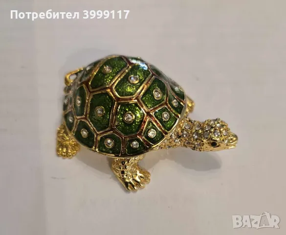 Метална бижутерка - Костенурка, снимка 2 - Романтични подаръци - 47806358