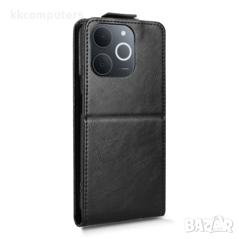 Realme Note 70T / Realme C71- Кожен калъф с магнитен клип, Стенд и Холдер за Карти + Протектор | Цвя, снимка 10 - Калъфи, кейсове - 52121255