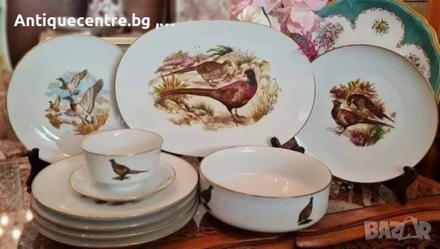 Kuba Porzellan Bavaria ,Germany - Сервиз за хранене с ловни мотиви.