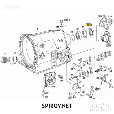Уплътнение автоматична скоростна кутия Mercedes 722.6 5G Tronic, снимка 4 - Части - 55716233