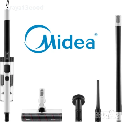 Midea L10 Akku, безжична прахосмукачка с Турбо Четка 2г Гаранция, снимка 2 - Прахосмукачки - 48223964