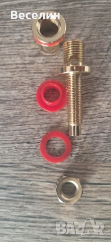 Позлатени изходни терминали за усилвател/тонколони, снимка 3 - Друга електроника - 53708355