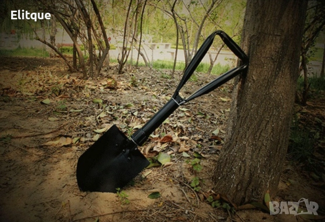 Многофункционална сгъваема градинска лопата от стомана