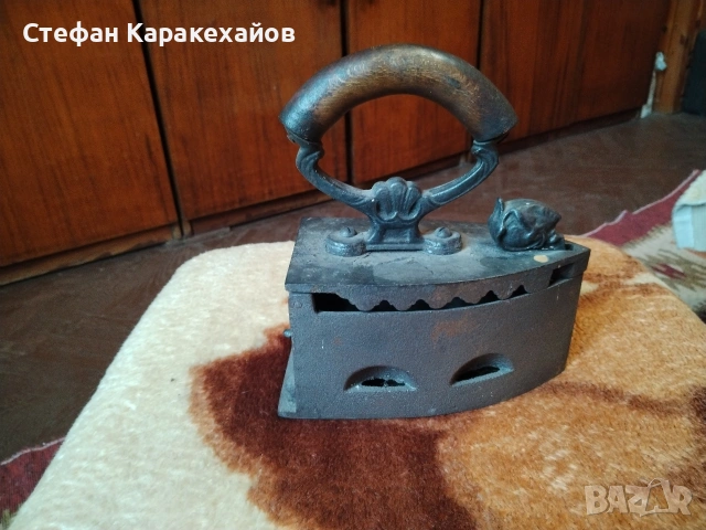 Стара ютия на жар , снимка 3 - Други ценни предмети - 53690044