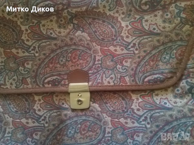 Маркова чанта промазан плат шарена унисекс 40х33см нова , снимка 2 - Чанти - 49599687