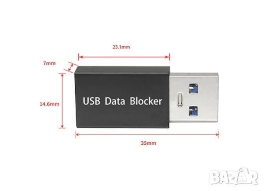 USB Презерватив USB Data Blocker USB Защита от Кражба на Данни Против Източване на Смартфони Таблети, снимка 6 - USB кабели - 41310931