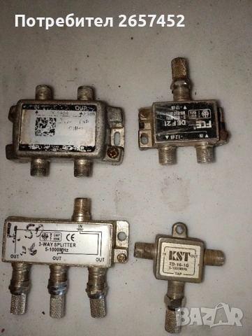 Сплитери за кабелна телевизия, снимка 3 - Приемници и антени - 53752015