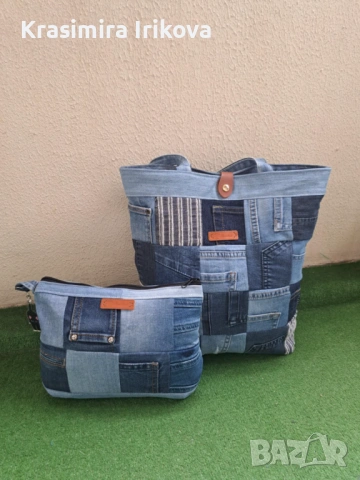 Дамска дънкова чанта , снимка 5 - Чанти - 53482522