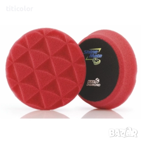 ShineMate 34116-7 Гъба полир червена 150x25mm, снимка 2 - Автотенекеджийски и автобояджийски - 52087152