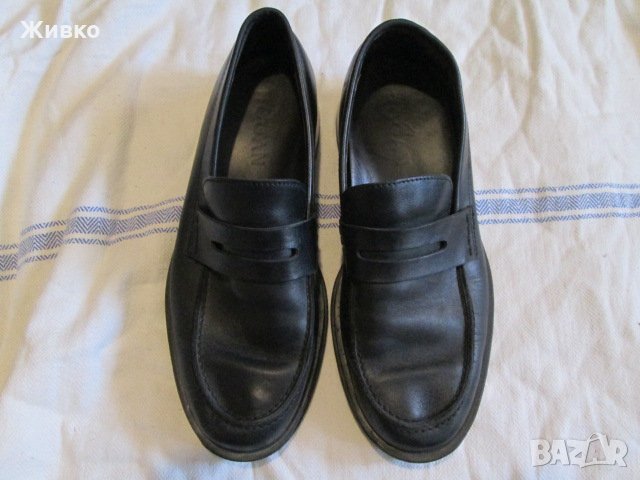 HOGAN черни мъжки обувки от естествена кожа размер UK-7.5; EUR-41.5., снимка 2 - Ежедневни обувки - 34111044