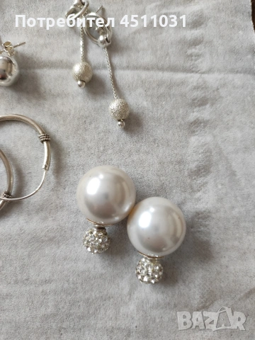 Сребърни обеци,различни видове, снимка 5 - Обеци - 53763979