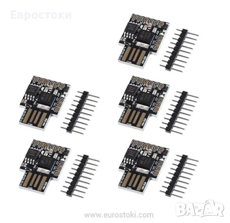 Digispark Kickstarter Attiny85 General Micro USB развойна платка за Arduino, 5 броя