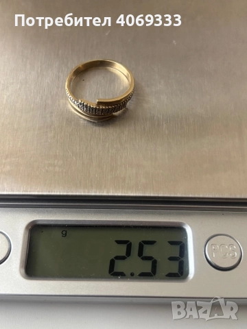 Златен пръстен 14к 2.53гр 55р-р , снимка 7 - Пръстени - 51749756