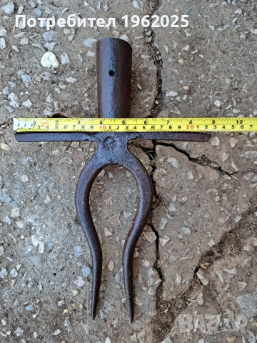 Стара Ръчно кована вила за цвекло, снимка 3 - Антикварни и старинни предмети - 51738460