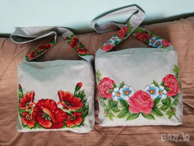 Дамска чанта с мъниста 