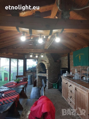 Полилеи от автентични дъбови бъчви,бурета с ръчно изработени дървени чашки!, снимка 11 - Полилеи - 50915528