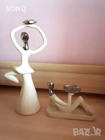 Невероятно Красиви Порцеланови Фигури Арт Деко, снимка 6 - Антикварни и старинни предмети - 49537053