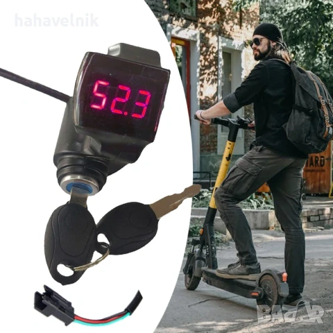 дисплей и контактен ключ за електрически скутер тротинетка колело, снимка 3 - Друга електроника - 53259290