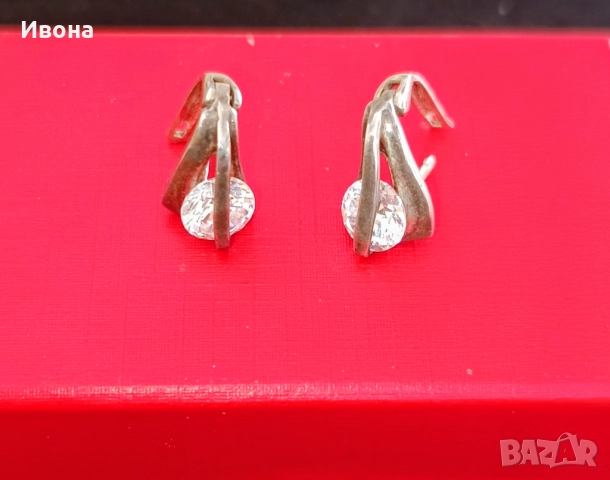 Сребърни обеци с Цирконий 