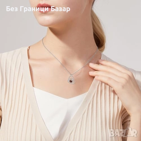 Ново Уникално колие със скрито послание Обичам те – подарък за любим човек, снимка 4 - Колиета, медальони, синджири - 51937809