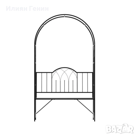 Арка от рози с пейка, снимка 7 - Градински мебели, декорация  - 52576833