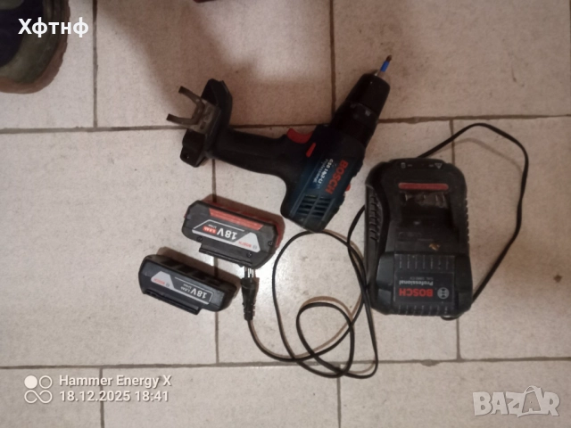 Продавам винтовер с две батерии и зарядно използван е малко но е запазен, снимка 2 - Друга електроника - 52841232