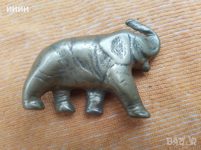 Бронзова пластика статуетка слон, снимка 3 - Антикварни и старинни предмети - 53471775
