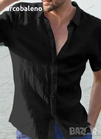 Мъжка лятна риза с къс ръкав, 6цвята , снимка 12 - Ризи - 41552427